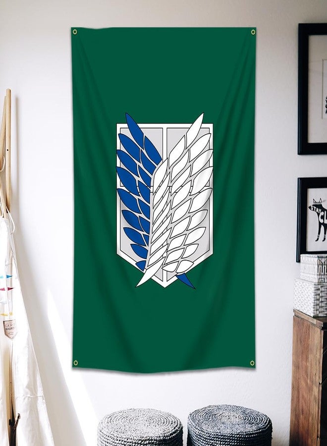 MOOR Attack On Titan Tapestry Shingeki No Kyojin Wall Hanging（60X40Inch,Vivid Color,Polyster） For Man Cave,Dorm,Gift Needs (M11-193) - Image 2